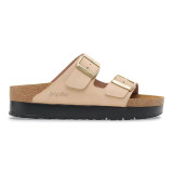 Birkenstock Arizona Sandal – Platform Sandcastle Nubuck Leather – Women’s