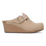 Birkenstock Fanny Clog – Warm Sand Suede Leather – Women’s