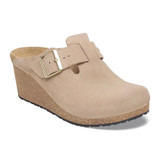 Birkenstock Fanny Clog – Warm Sand Suede Leather – Women’s