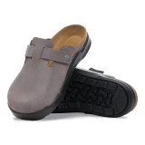 Birkenstock Boston Clog – Rugged Iron Oiled Leather – Men’s