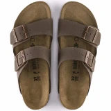 Birkenstock Arizona Sandal  – Mocha Birkibuc  – Unisex