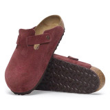 Birkenstock Boston Clog – Zinfandel Suede Leather – Unisex