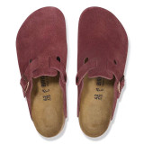 Birkenstock Boston Clog – Zinfandel Suede Leather – Unisex