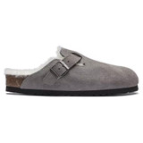Birkenstock Boston Clog – Shearling Stone Coin Suede Leather – Women’s