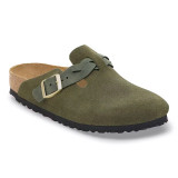 Birkenstock Boston Braided Clog – Thyme Suede Leather – Women’s
