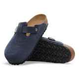 Birkenstock Boston Clog – New Navy Suede Oiled Leather – Men’s