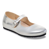 Birkenstock Santa Clarita Shoe – Silver Leather – Women’s