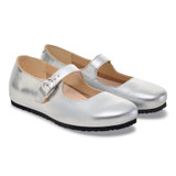 Birkenstock Santa Clarita Shoe – Silver Leather – Women’s