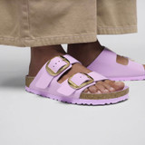 Birkenstock Women's Arizona Big Buckle High Shine Crocus Leather Sandal Birkenstock Women's Arizona Big Buckle High Shine Crocus Leather Sandal
