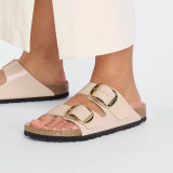 Birkenstock Women's Arizona Big Buckle High Shine New Beige Sandal