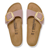 Birkenstock Women's Madrid Big Buckle Faded Purple Nubuck Leather Sandal
