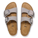 Birkenstock Women's Arizona Big Buckle Stone Coin Nubuck Leather Sandal