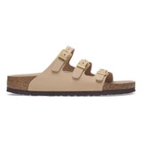 Birkenstock Women's Florida HEX Sandcastle Nubuck Leather Sandal