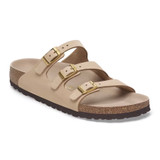 Birkenstock Women's Florida HEX Sandcastle Nubuck Leather Sandal