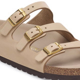 Birkenstock Women's Florida HEX Sandcastle Nubuck Leather Sandal