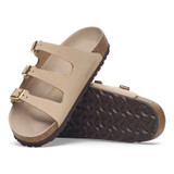 Birkenstock Women's Florida HEX Sandcastle Nubuck Leather Sandal