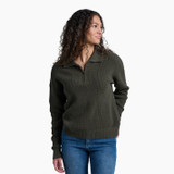 Kuhl Women's Norda 1/4 Zip Sweater - Vine