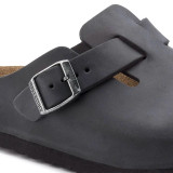 Birkenstock Boston Clog – Black Oiled Leather – Unisex