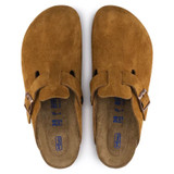 Birkenstock Boston Soft Footbed Clog – Mink Suede Leather – Unisex