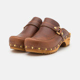 Sanita Women's Lillen Clog - Brown Leather Sanita Women's Lillen Clog - Brown Leather