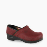 Sanita Women's Professional Clog - Burgundy Oiled Leather Sanita Women's Professional Clog - Burgundy Oiled Leather