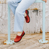 Sanita Women's Professional Clog - Burgundy Oiled Leather Sanita Women's Professional Clog - Burgundy Oiled Leather