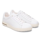 Birkenstock Unisex Bend Low White Leather Sneaker