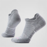 Smartwool Women's Run Targeted Cushion Low Ankle Socks - Light-Gray White Smartwool Women's Run Targeted Cushion Low Ankle Socks - Light-Gray White