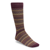 Birkenstock cotton pattern knit Zinfandel socks