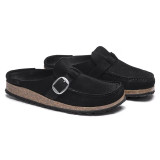 Birkenstock Buckley Clog – Black Suede Leather – Women’s