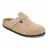 Birkenstock Boston Clog – Suede Leather Sandcastle – Women’s