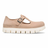 Birkenstock Paris Chunky Clog – Suede Leather Warm Sand – Women’s