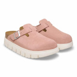 Birkenstock Boston Chunky Clog – Suede Leather Pink Clay – Women’s