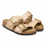 Birkenstock Sydney Luxe Sandal – Birko Flor Patent Sand – Women’s