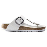 Birkenstock Women's Gizeh Big Buckle White leather Sandal