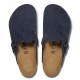 Birkenstock Boston Suede Leather Clog – New Navy – Unisex