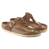 Birkenstock Gizeh Braided – Women’s Sandal – Cognac Oiled Leather