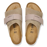 Birkenstock Unisex Kyoto Taupe Nubuck-Suede Leather Sandal