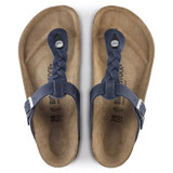 Birkenstock Women's Gizeh Braided Navy Oiled Leather Sandal Birkenstock Women's Gizeh Braided Navy Oiled Leather Sandal