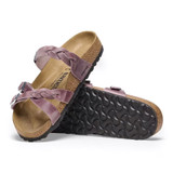 Birkenstock Women's Franca Braided Lavender Oiled Leather Sandal Birkenstock Women's Franca Braided Lavender Oiled Leather Sandal
