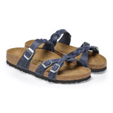 Birkenstock Franca Braided Sandal – Navy Oiled Leather – Women’s