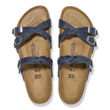 Birkenstock Franca Braided Sandal – Navy Oiled Leather – Women’s