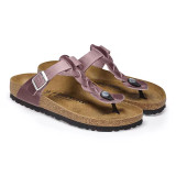 Birkenstock Gizeh Braided Sandal – Lavender Oiled Leather – Women’s