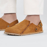Birkenstock Women's Lutry Premium Mink Suede Leather Clog