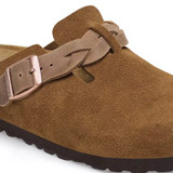Birkenstock Boston Clog – Braided Mink Suede Leather – Women’s