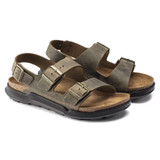Birkenstock Milano Rugged Sandal – Faded Khaki Oiled Leather – Men’s