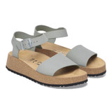 Birkenstock Women's Glenda Pure Sage Nubuck Leather Sandal