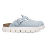 Birkenstock Boston Clog – Chunky Baby Blue Suede – Women’s