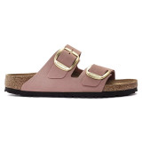 Birkenstock Women's Arizona Big Buckle Old Rose Nubuck Leather Sandal
