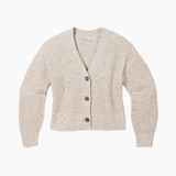 Smartwool Women's Cozy Lodge Cropped Cardigan Sweater - Oat Heather